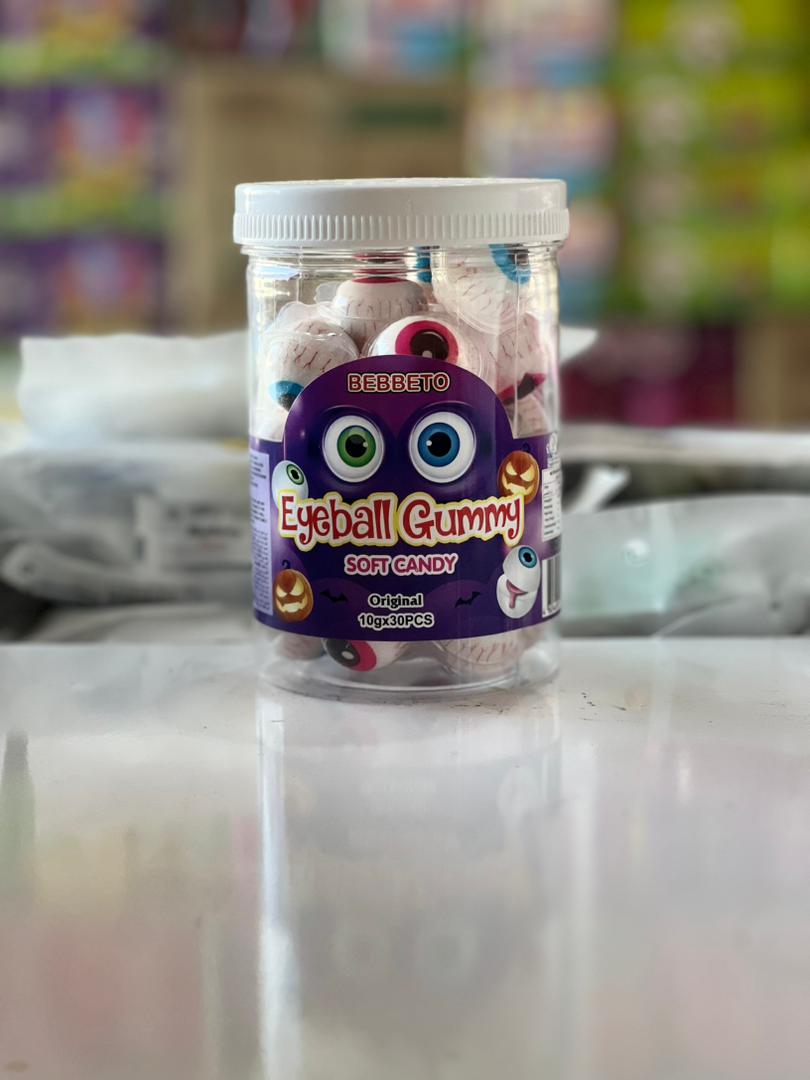 مارشمالو توپی طرح چشمی  اصلی باکس 30عددی